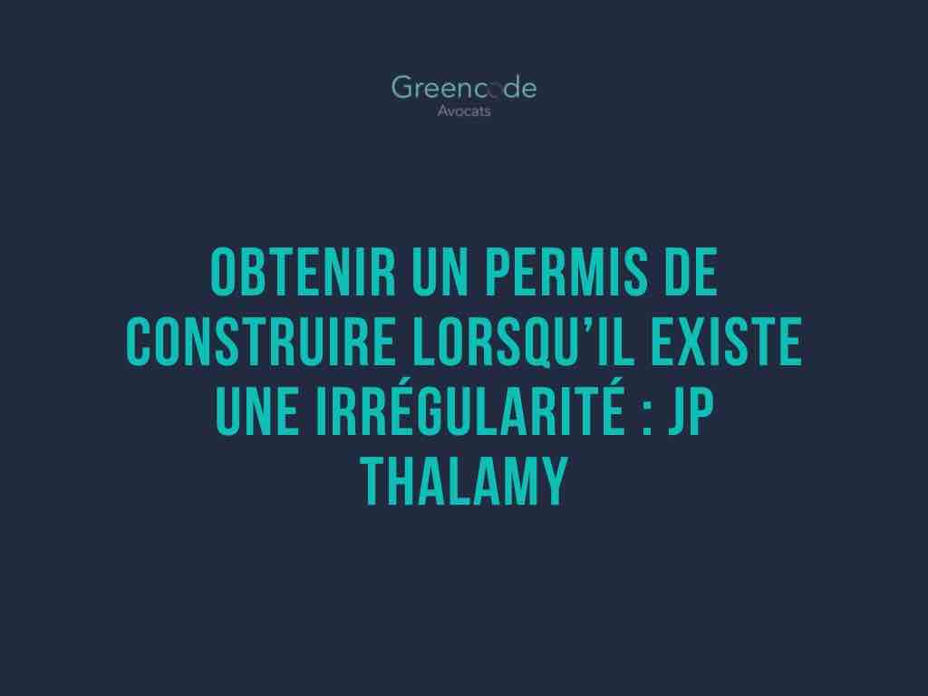 régulariser permis de construire